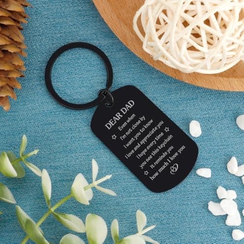 Gifts for Dad from Daughter Son, Drive Safe Keychain Dad Christmas Gift Stocking Stuffers for Birthday Thanksgiving Father's Day Gift for Husband from Wife