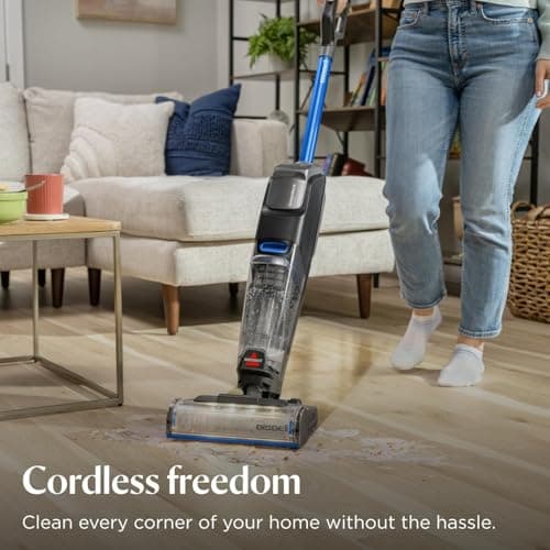 Bissell Crosswave Cordless Plus, Wet Dy Vacuum w/FurFinder Headlights + Super Concentrate Multi Surface Formula for Sealed Hard Surfaces and Area Rugs