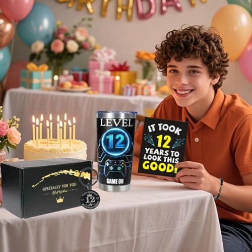 12 Year Old Boy Gifts, 12th Birthday Gifts Decorations for Son, Gamer Gifts for Teenage Boy, Christmas Gift for Kids, Nephew, Grandson, Brother