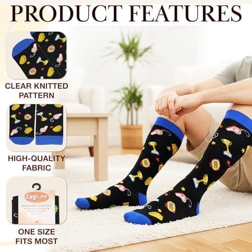 ZAGKOO Gifts for Teachers, Nurses, Bosses, Coaches - Funny Novelty Socks for Men, Women - Christmas, Thank You Gift Ideas