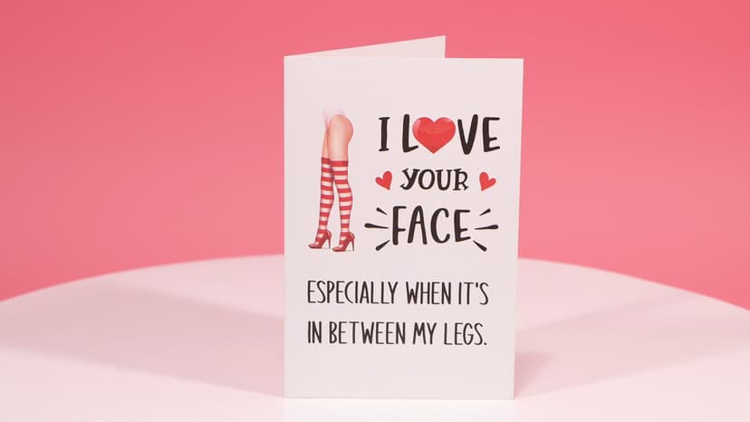 PETCEE Funny Valentines Day Card - 4"x6" Valentines Day Card for Him Her Naughty Valentines Day Gifts Cards with Envelop for Boyfriend Girlfriend Husband Wife Men Women Anniversary Birthday