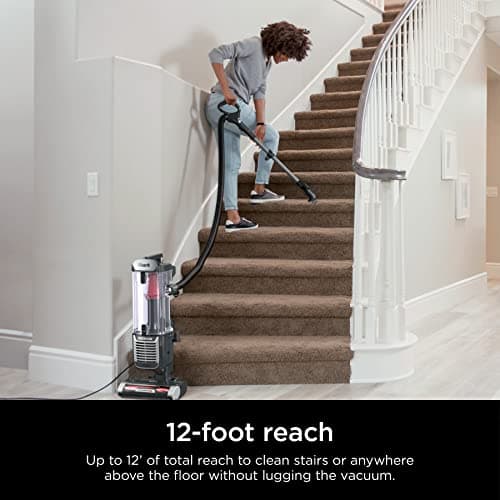 Shark ZU102 Rotator Pet Upright Vacuum with PowerFins HairPro & Odor Neutralizer Technology, Charcoal, 2.9 L Dust Cup