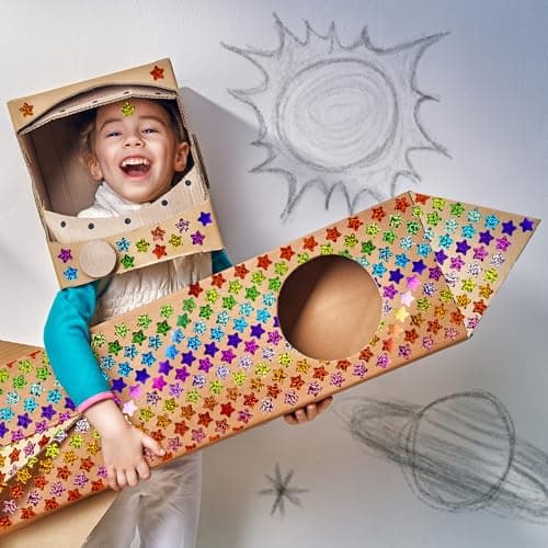 2340 Pack Holographic Star Stickers for Kids Reward，0.6“ Sparkly Small Star,Behavior Chart, School Classroom Student Teacher Supplies