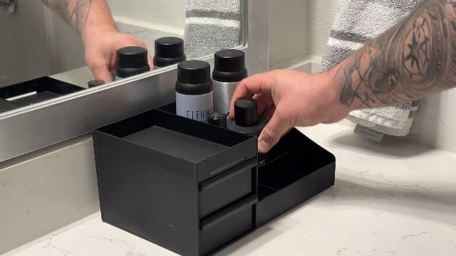 EXIN DECHEN EXIN DECHEN Cologne Organizer for Men,Cologne Stand,Shelves for Perfumes,Organizador de Perfumes,Estante para Perfumes,Dresser Organizer Countertop,Mens Bedroom Essentials,Gifts for Men