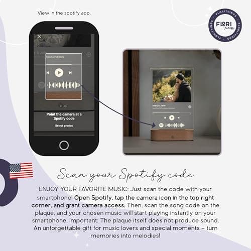 Custom Music Plaque - Personalized Acrylic Song Plaque/Glass Album Cover/Present for Girlfriend - Customized Music Sign - Long Distance Gifts - Couple Present for Her/Him/Boyfriend