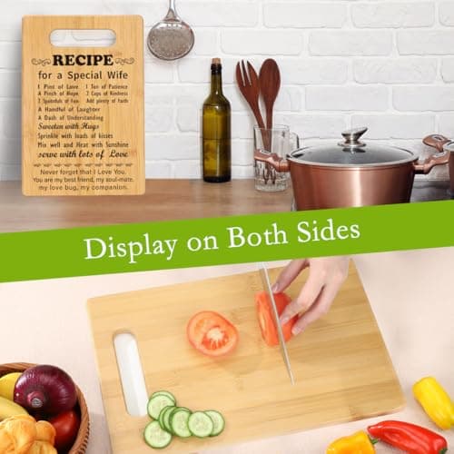 Wife Gifts from Husband, Love Gifts for Wife, Wife Birthday Gift Ideas, Mothers Day Romantic Gifts for Wife to My Wife Gifts, Gifts for Wife Who Has Everything Wife Cutting Board