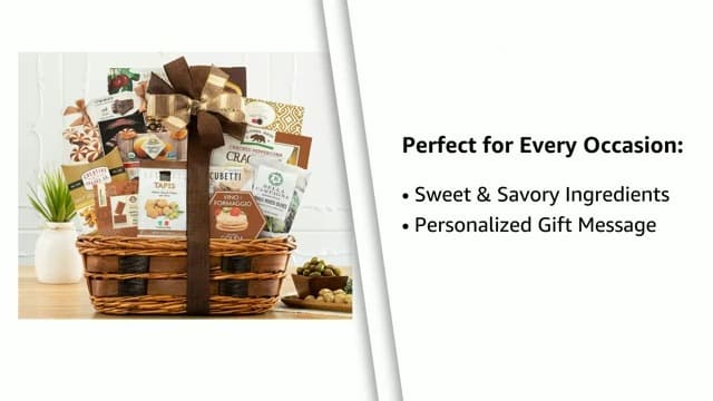 Wine Country Gift Baskets The Bon Appetit Gourmet Gift Basket Gift for Families College Students Appreciation Thank You Congratulations Get Well Soon Care Package