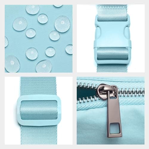 Belt Bag Fanny Pack Crossbody Bags for Women Fashion Waist Packs with Adjustable Strap Gifts for Women Men Teen Girls (Icing Blue)