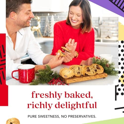 David's Cookies 2lbs Chocolate Chunks Fresh Baked Cookies - Handmade and Gourmet Cookies - Delectable and Made with Premium Ingredients - Cookie Gift Basket - Great Gift For All Occasions