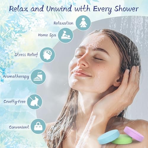 Shower Steamers Aromatherapy 8 Pack - Gifts for Women, Shower Bombs with Essential Oils, Self Care and Stress Relief Stocking Stuffers, Relaxation Birthday Gifts for Women and Men
