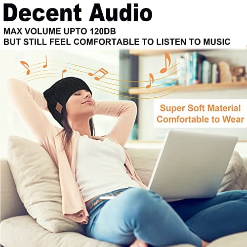Bluetooth Beanie,Wireless Beanie Headphones Hat Unique Christmas Tech Gifts for Men Women Teen Boys Girls Stocking Stuffers