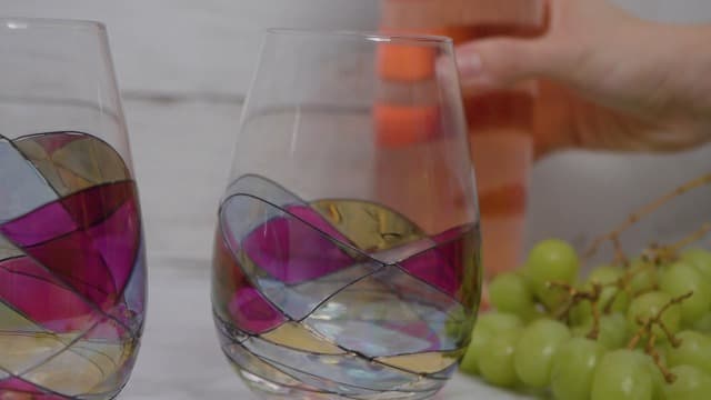 Sagrada Barcelona Stemless Wine Glasses – Hand‑Painted Set of 1 Unique Wine Gift for Wedding, Anniversary, Housewarming & Christmas Ideal for Women & Men