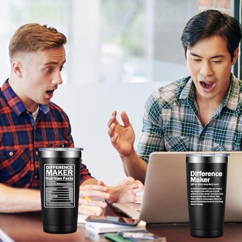 Grifarny Difference Maker Definition Tumbler Mug - Thank You Gifts for Men, Women - Appreciation, Inspirational Gifts for Boss, Employee, Teachers, Assistant Principal, Coworkers