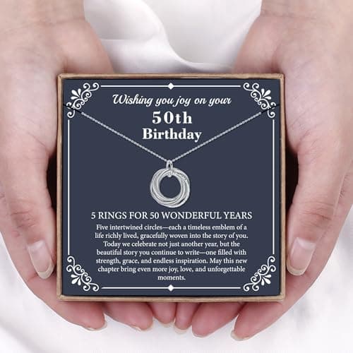 IEFLIFE Birthday Gifts for Women, Sterling Silver Necklaces, 40th 50th 60th 70th 80th 90th Birthday Necklace, 40 50 60 70 80 90 Years Old Birthday Gifts, 4 5 6 7 8 9 Decade Birthday Jewelry for Women