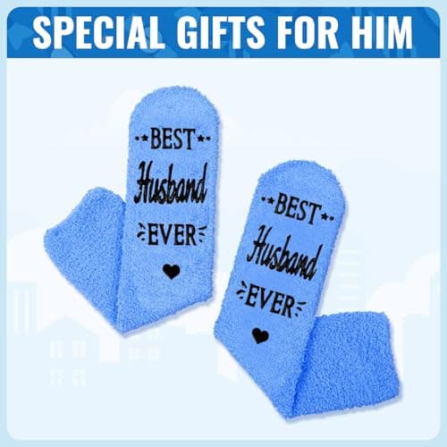 HAPPYPOP Gift Idea For Him - Gifts For New Dad Son Brother Husband Uncle, In Law Gifts, Funny Men Socks Fathers Day