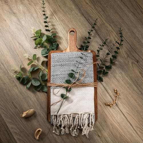 Hostess Gifts Set for Women Housewarming Gifts Include Cutting Board Cotton Turkish Hand Towel Eucalyptus Stem and Hemp Rope for Kitchen Wedding Party New Home Housewarming
