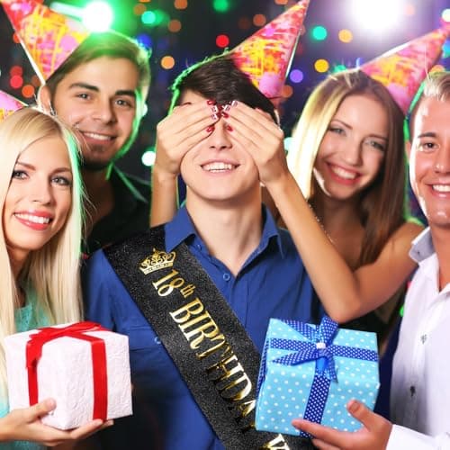 TOBATOBA 18th Birthday King Sash 18th Birthday Decorations for Boys, Gold Foil Black Satin Birthday Sash for Boys 18th Birthday Gift for Boys 18th Birthday Party Favors Decorations