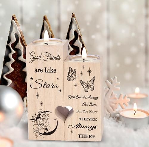 Friendship Gifts for Women, Gifts for Friends Best Friend Birthday Gifts Gifts for Women, Candlestick Creative Gifts