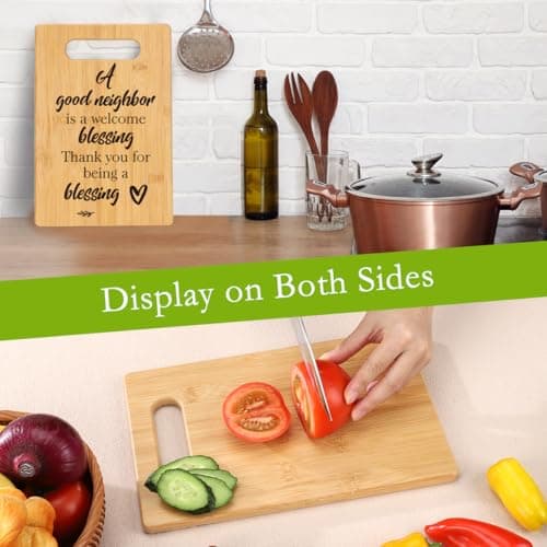 Housewarming Gift for Neighbors, Best Gifts for Neighbors, Neighbors Gifts, Farewell Gifts Thank you Gifts for Neighbors Christmas Cutting Board Gift
