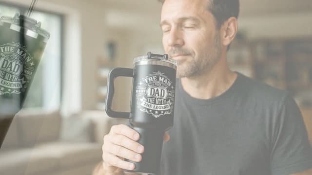 Father Day Gifts For Dad from Daughter Son Kids, Birthday Gifts for Daddy, Present for Dads, Dad Tumbler 40 Oz, Best Father Mug, Cool Coffee Cup Ideas for Papa, Elderly Fathers, Step Daddy, New Papa