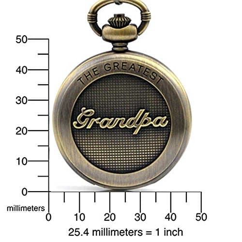 Fathers Personalized Engraved Pocket Watch, Engraved Dad, Grandpa for Father and Grandpa,Men's Pocket Watch with Chain