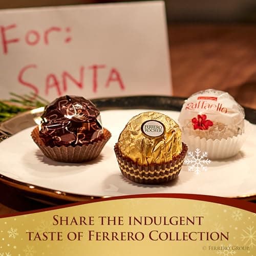 Ferrero Collection Fine Assorted Confections, Premium Chocolate Variety Pack with Ferrero Rocher, Raffaello, and Rondnoir, 6.1 oz, Gift Box for Sharing with Family and Friends