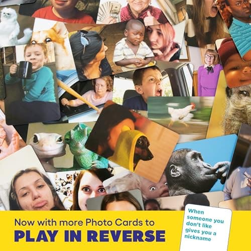 WHAT DO YOU MEME? Family Edition by Relatable, Now with Refreshed Content - Kids Games 8+, Family Games for Kids and Adults, The TikTok Viral Sensation, Includes 300 Caption Cards, 108 Photo Cards