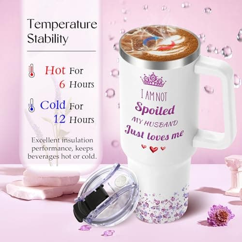 Gifts for Wife from Husband - Anniversary Wedding Gifts for Women - Mothers Day Christmas Tumbler Gift for Wife - Birthday Present for wifey - Valentines Day Gift for Her - to My Wife's 40 Oz Tumbler