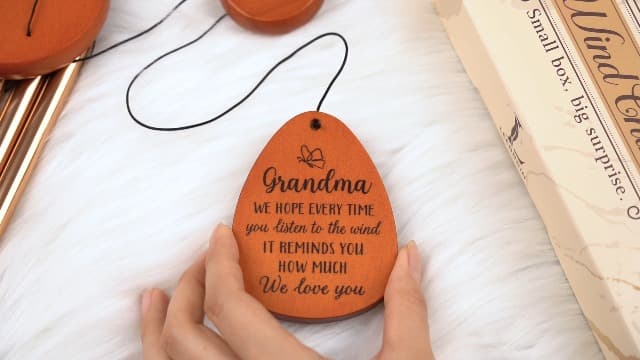 Gifts for Grandma, Grandma Wind Chime, Mother's Day Best Gift for Grandmother, Grandma Birthday Gifts from Grandchildren, Mothers Day Thanksgiving for Grandma