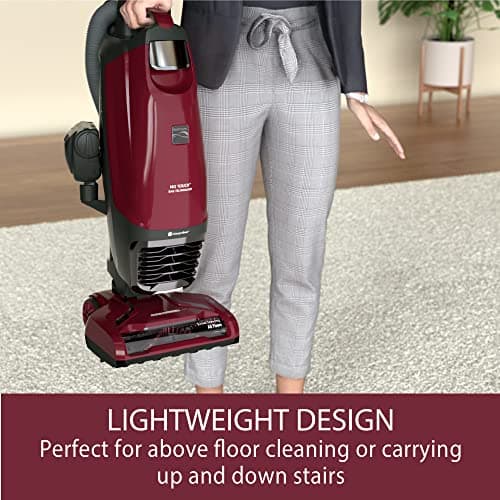 Kenmore BU3040 Intuition Bagged Upright Vacuum Lightweight Cleaner 2-Motor Power Suction with HEPA Filter, 3-in-1 Combination Tool, Handi-Mate for Carpet, Floor, Pet Hair, Red w/No Lift-up