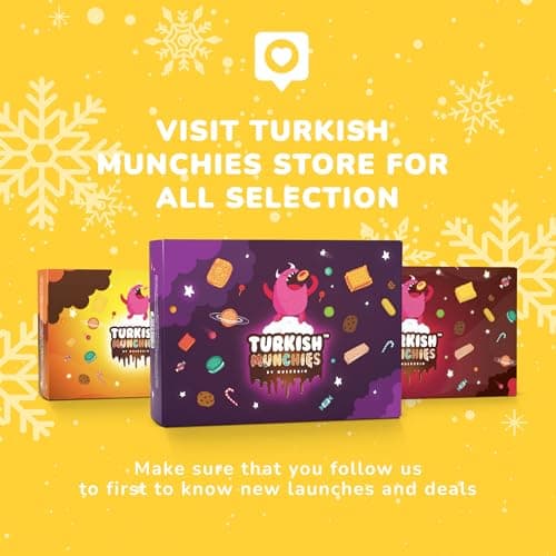 Midi International Snack Box | Premium Exotic Foreign Snacks | Unique Snack Food Gifts Included | Try Extraordinary Turkish Snacks | Candies from Around the World | 12 Full-Size + 1 Bonus