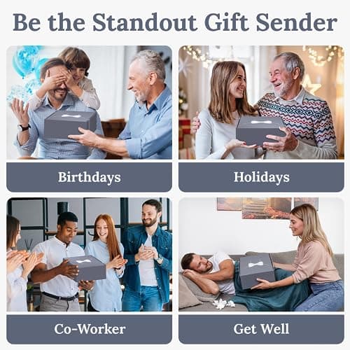 GOLDMUS Gift Basket for Men – Funny Birthday Basket for Men, Luxury Gift Box for Appreciation or Thank You, Celebration Surprise Set, Unique Mens Gift Basket Idea for Relaxation and Thoughtful Moments