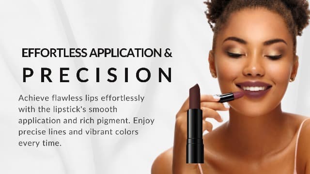Flori Roberts Luxury Lipstick, Vibrant Lip Makeup for Women of Color or Deeper Skin Tones, Demi-Matte Texture, Hydrates and Conditions Lips
