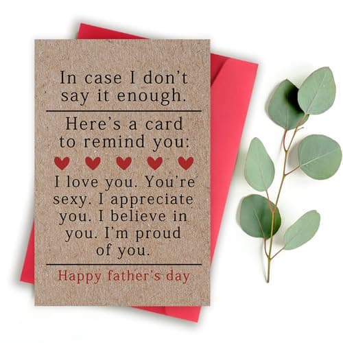 Sweet Fathers Day Cards Gifts for Boyfriend Husband, Happy Father's Day Gift from Wife Girlfriend, Wonderful Father's Day Card to My Favorite Father, Love Card