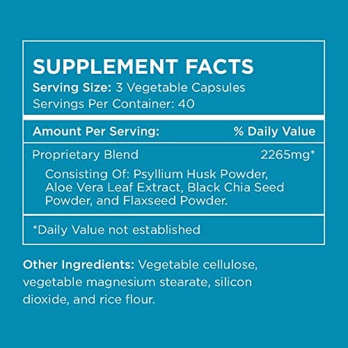 Pure for Men Pure for Men Original Vegan Cleanliness Stay Ready Fiber Supplement | Helps Promote Digestive Regularity | Psyllium Husk, Aloe Vera, Chia Seeds, Flaxseeds | Proprietary Formula | 120 Vegan Capsules