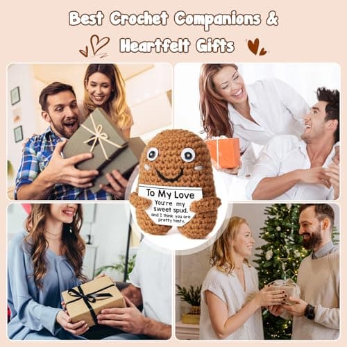I Love You Gifts, Romantic & Naughty Crochet Potato for Him Her, Husband Boyfriend bf Gift from Wife Girlfriend gf, Best for Lover's Birthday, Christmas, Valentine's, Anniversary