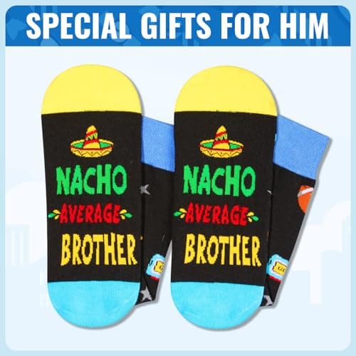 HAPPYPOP Novelty Family Gifts - Gifts For Son Uncle Brother Grandson Nephew, Funny Men Socks
