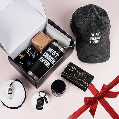 LiYiQ Coaches Gifts, Best Coach Ever, Christmas Gifts, Thank You Gift for Coach, Gift for Baseball Softball Soccer Basketball Coaches