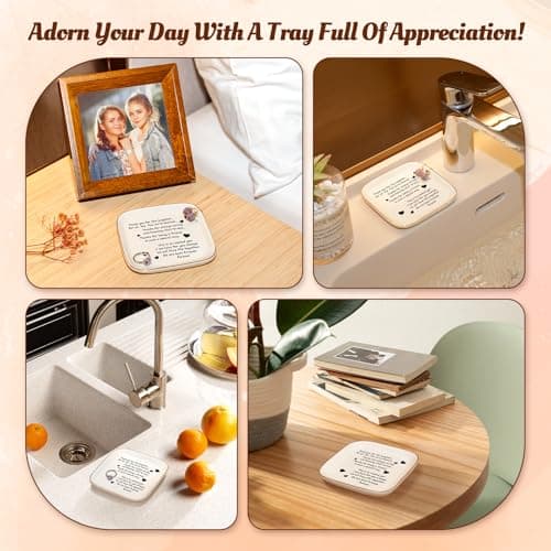 PUDDING CABIN Friend Birthday Gifts for Women,Friendship Thank You Ring Trinket Dish,Going Away Gifts for Friends,Long Distance Gifts for Women Moving Retirement Gifts For Woman