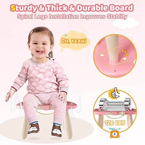 Kikidex Magnetic Drawing Board, Toddler Girl Toys for 1-2 Year Old, Doodle Board Pad Learning and Educational Toys for 1 2 3 Year Old Baby Kids Birthday Gift(Soft Pink)