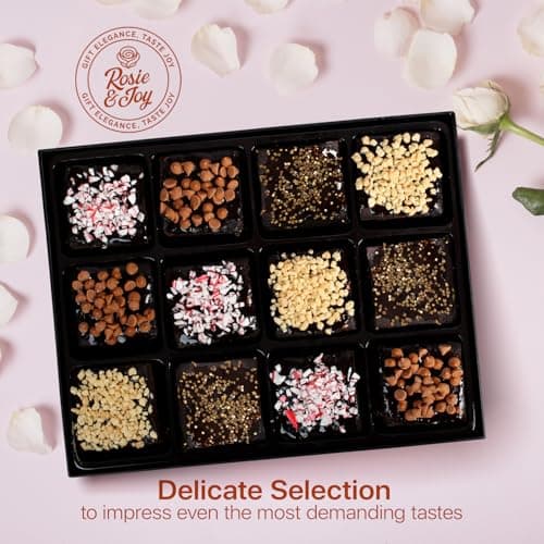 Gourmet Brownie Gift Box – 12 Assorted Rich, Chocolate Brownies Handcrafted for Freshness – Christmas Gift Basket, Holiday Gift Baskets for Women, Coworkers, Friends, Family - USA Made