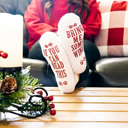 Haute Soiree Women's Novelty Socks - “If You Can Read This, Bring Me Some” - One Size Fits All