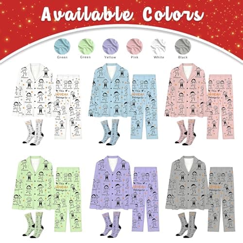 Artsadd Custom Christmas Pajamas for Men Women Personalized Face Pajama Pjs Customized Button Down Pajama Set Gift for Xmas