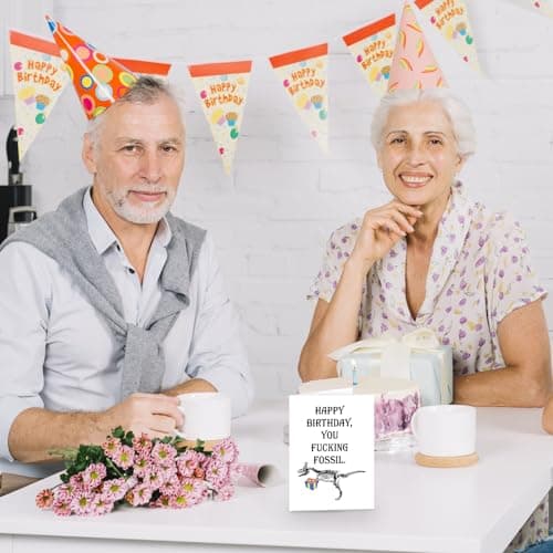 UUEFKTN Funny Birthday Card for Old Man, Old Guy Birthday Gift, Humor Happy Birthday Card for Him Men Getting Old, Ideal Birthday Card for Husband Dad Grandpa