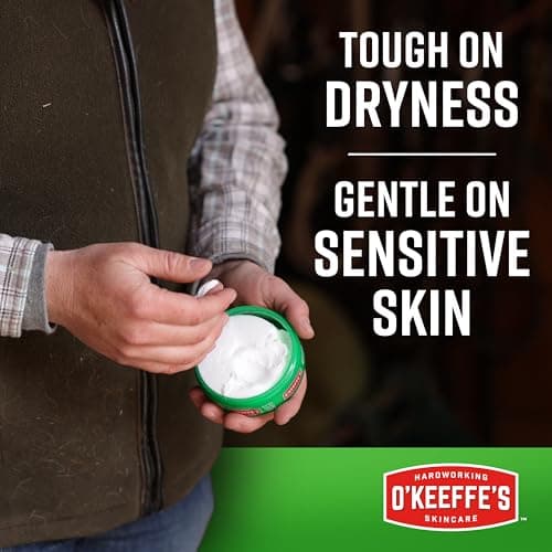 O'Keeffe's Working Hands Hand Cream for Extreme Dryness - 3.4 oz Jar (1 Pack) - Repairing Skincare for Cracked, Dry Hands