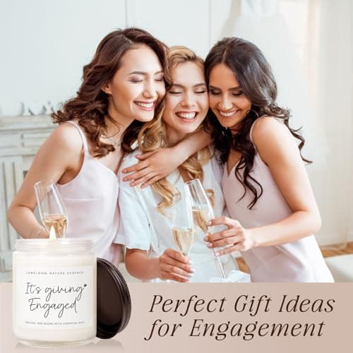 Engagement Gifts for Couples, Engagement Candle - 9oz Lavender Scented Soy Wax Candle, Engaged Gifts for Women, Bride to be, Fiance