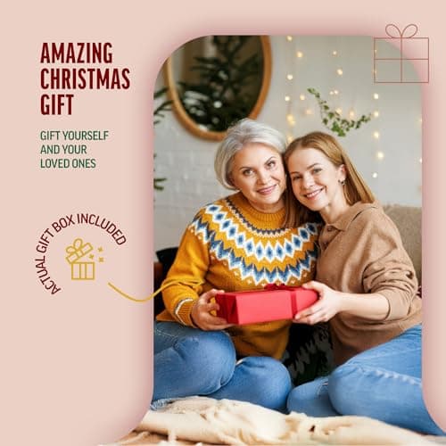 Klikel Family Tree Picture Frame Stand with 6 Hanging Photo Picture Frames - Medium Metal Tree 12 X 11 - Holds 6 Ornamental 2x3 Frames