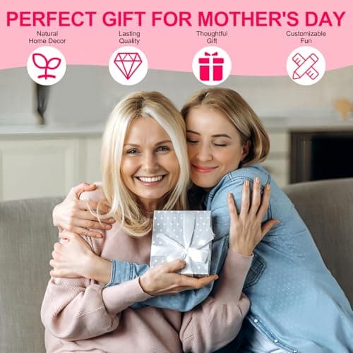 Gifts for Mom Grandma from Daughter, Unique Wooden Family Birthday Reminder Tracker Calendar Board Wall Hanging with 100 Tags, Best Gift Ideas for Christmas Birthday Mother's Day