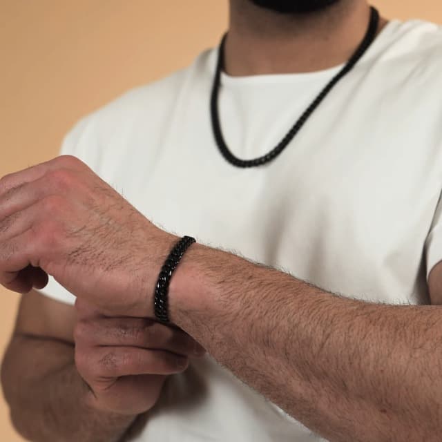 Love You This Much Promise Cuban Bracelet, Romantic Gift for Boyfriend, Appreciation Gift for Boyfriend, Cute Small Gift for Boyfriend, Thoughtful Boyfriend