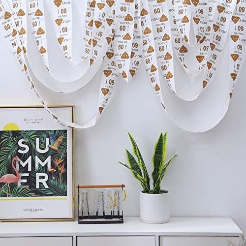 Happy Birthday Gifts for Boys Son and Girls - 3-Ply Funny Toilet Paper Roll, Birthday Toilet Paper Gag Funny Birthday Gift Novelty for Birthday Party Decorations Eighteenth Party Supplies (60th Years)